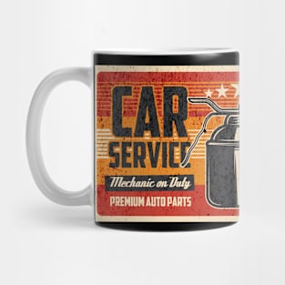 Auto Mechanic retro poster Mug